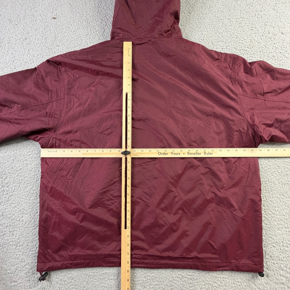 NWT Amazon AWS AMER PSA Windbreaker Hooded Full Zip Jacket Maroon Mens Size XL - Picture 8 of 11